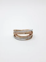 10K White & Rose Gold 0.285cttw Diamond Ring