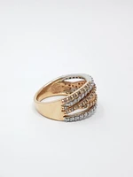 10K White & Rose Gold 0.285cttw Diamond Ring