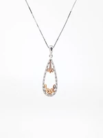 Two-Tone Diamond Pendant