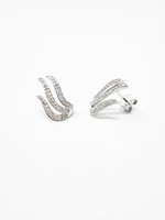 14K White Gold 0.36cttw Diamond Earrings