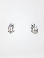 14K White Gold 0.36cttw Diamond Earrings