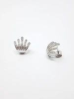 14K White Gold 0.37cttw Diamond Earrings