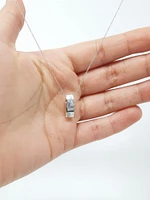 Two-Tone Reversible Pendant with Diamonds