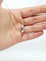 10K Two-Tone Reversible 0.06cttw Diamond Pendant, 18"