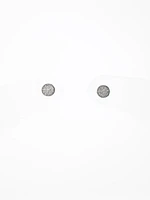 10K White Gold Diamond Stud Earrings