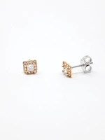 Two-Tone Canadian Diamond Earrings
