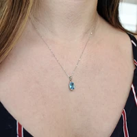 Blue Topaz Pendant