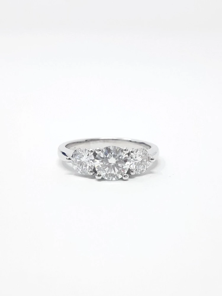 Moissanite Engagement Ring 