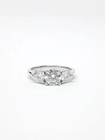 Moissanite Engagement Ring 