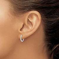 925 Sterling Silver Huggie Earrings