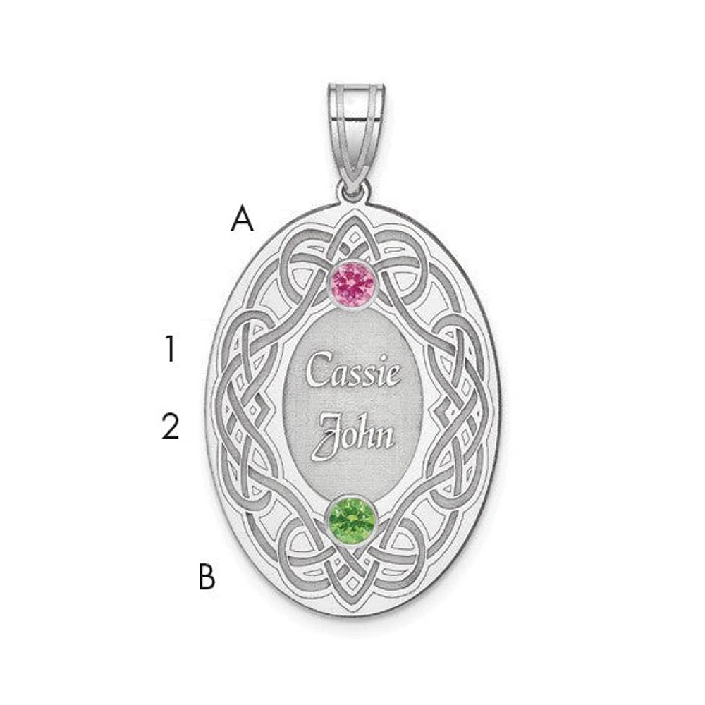 Crystal Family Pendant (up to 4 names and birthstones)