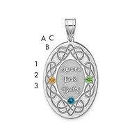 Crystal Family Pendant (up to 4 names and birthstones)