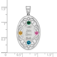 Crystal Family Pendant (up to 4 names and birthstones)