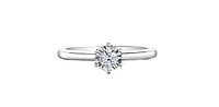 10K  White Gold 0.30cttw Diamond Engagement Ring - /