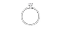 10K  White Gold 0.30cttw Diamond Engagement Ring - /