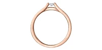 10K Rose Gold 0.10cttw Diamond Ring - Size 6.5