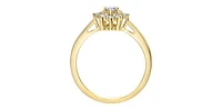 14K Yellow Gold 0.25cttw Round Brilliant Cut Canadian Diamond Engagement Ring