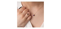 10K Yellow Gold Amethyst and Diamond Ring