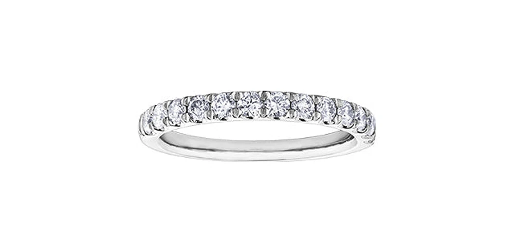 10K White Gold 0.50cttw Diamond Ring, size 6.5