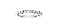 10K White Gold 0.50cttw Diamond Ring, size 6.5