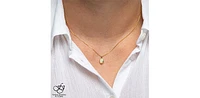 10K Yellow Gold Genuine Opal Pendant