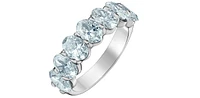 14K White gold 3.75cttw Lab Grown Oval Cut Diamond Engagement / Anniversary Ring - 7