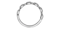 10K White Gold 0.26cttw Diamond Ring, Size 6.5