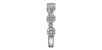 10K White Gold 0.26cttw Diamond Ring, Size 6.5