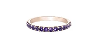10K Rose Gold Amethyst Ring, size 6