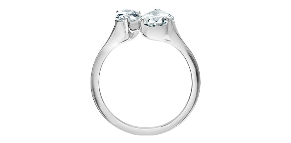 14K Gold 2.500cttw Lab Grown Pear Cut Diamond Ring