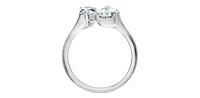 14K Gold 2.500cttw Lab Grown Pear Cut Diamond Ring