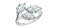 14K Gold 2.40cttw Lab Grown Marquise Cut Diamond Ring