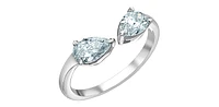 14K Gold 1.00cttw Lab Grown Pear Cut Diamond Ring