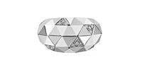 Sterling Silver 0.12cttw Diamond Ring, Size 6.5