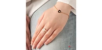 10K Rose Gold 0.03cttw Canadian Diamond Heart Ring, Size 6.5