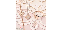 10K Rose Gold 0.03cttw Canadian Diamond Heart Ring, Size 6.5