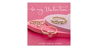 10K Yellow Gold 0.01cttw Diamond Heart Ring