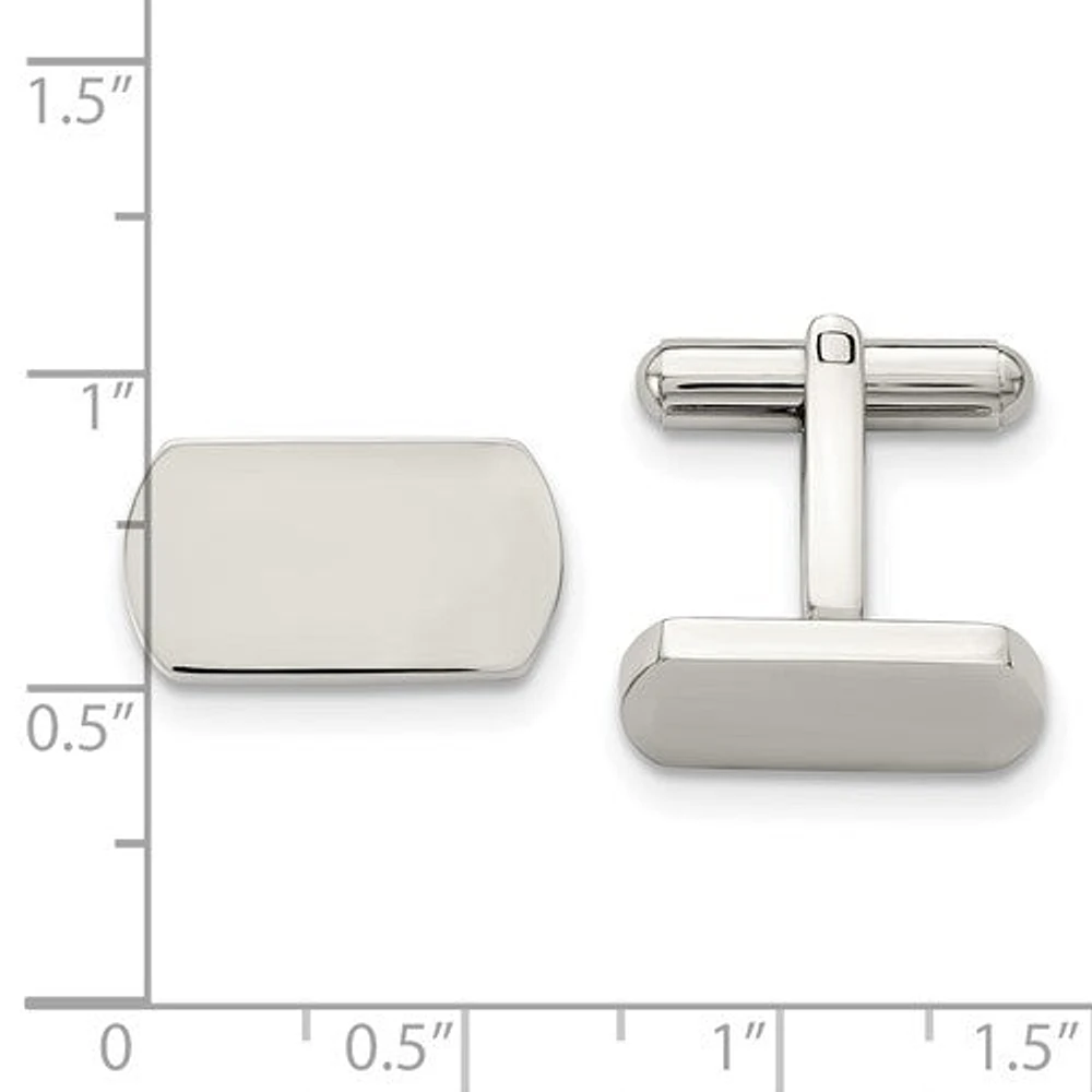 Stainless Steel Polished Cufflinks