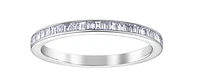 14K White Gold Baguette Cut Channel Set Diamond Band