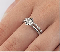 14K White Gold Marquise Cut Diamond Band - 6.5 / Carat Weight