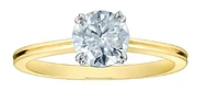 14K Lab Grown 1.00cttw Round Brilliant Cut 4 Claw Set Diamond Ring - Gold /