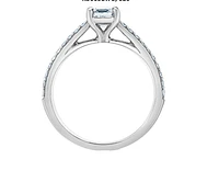 14K Lab Grown Emerald Cut Solitaire and Mount - Gold / Carat Weight