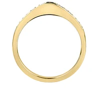 10Kt Claw Set Diamond Band - Gold