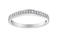 10Kt Claw Set Diamond Band - Gold