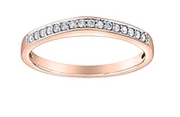 10Kt Claw Set Diamond Band - Gold