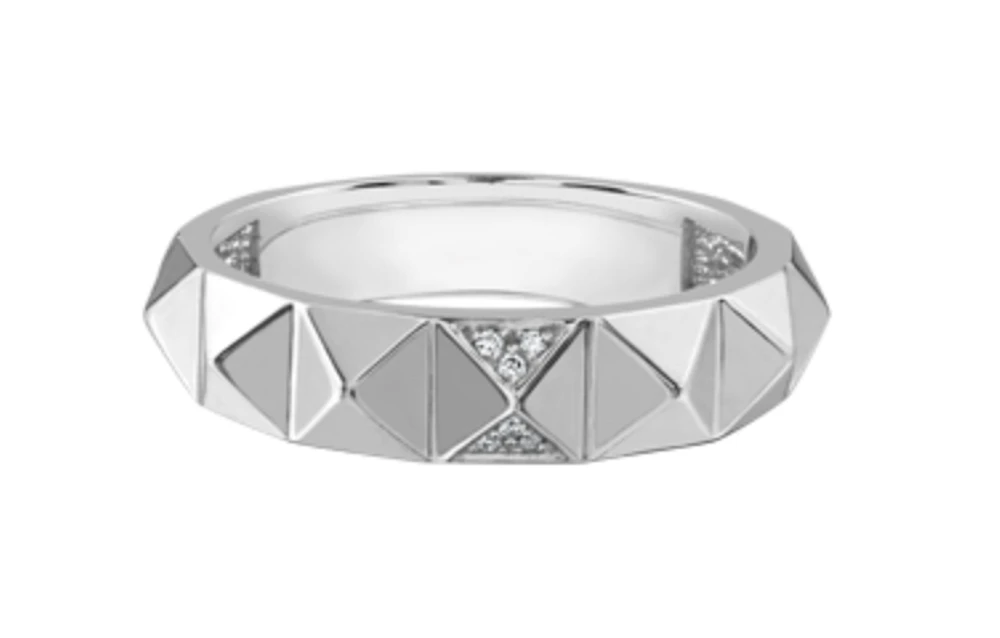 10Kt Geometric Diamond Fashion Ring - Gold