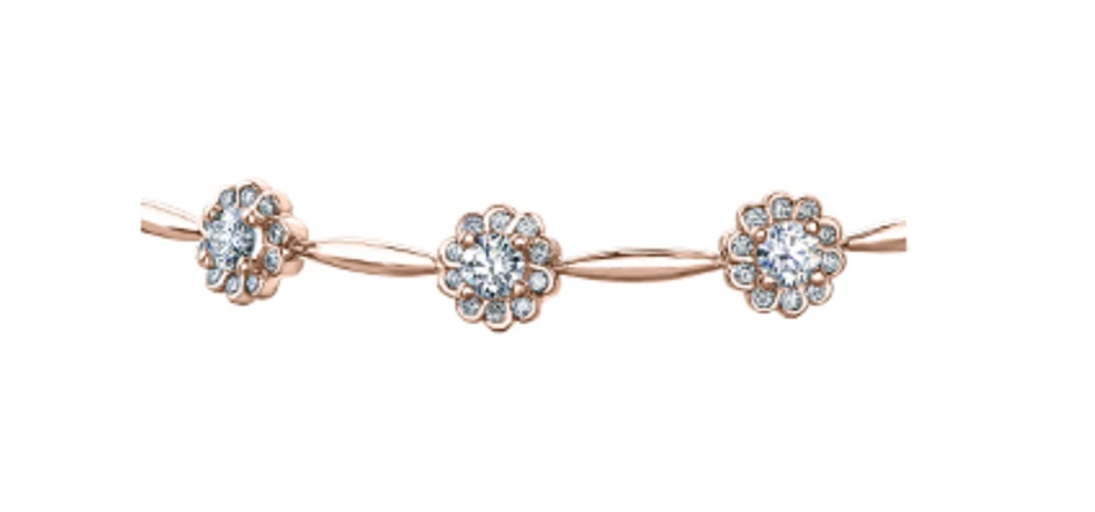 14K White Gold 2.03cttw Diamond Tennis Bracelet, 7"