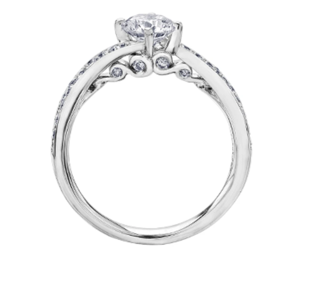 18K White Gold/Palladium Alloy (hypoallergenic) 1.05cttw Round Brilliant Diamond Ring - Gold /