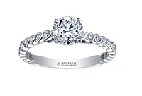 18K White Gold/Palladium Alloy (hypoallergenic) 0.85-1.34cttw Round Brilliant Diamond Ring - Gold / 0.85 Carat Total