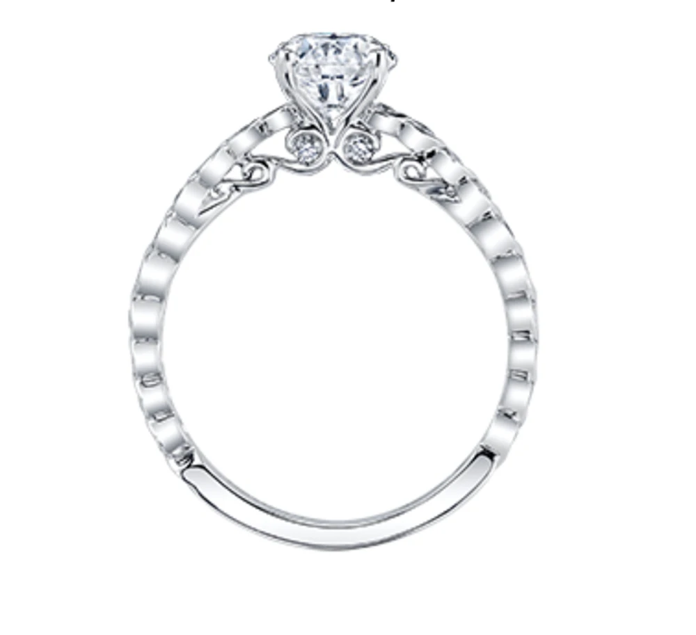 18K White Gold/Palladium Alloy (hypoallergenic) 0.85-1.34cttw Round Brilliant Diamond Ring - Gold / 0.85 Carat Total